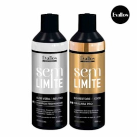 Évallos Profissional Shampoo Antiresiduo Detox + Máscara Progressiva Sem Limite 2x400ml Évallos Profissional Shampoo Antiresiduo Detox + Máscara Progressiva Sem Limite 2x400ml