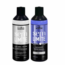 Évallos Profissional Shampoo Antiresiduo Detox + Matizador Pérola Sem Limite 2x400ml