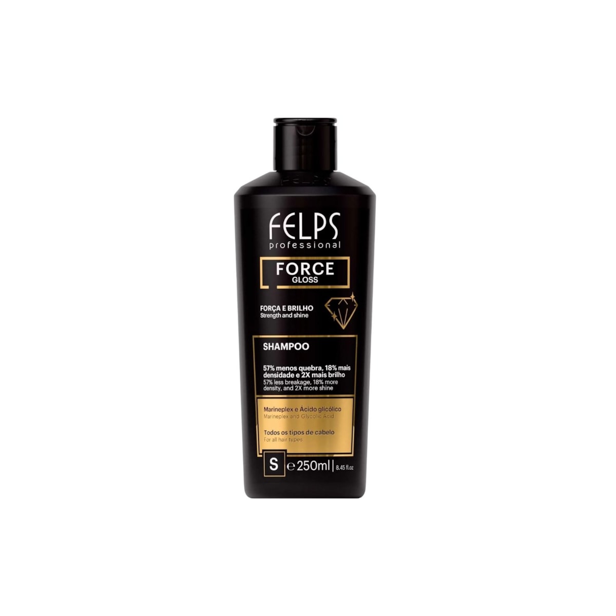 Felps Force Gloss Shampoo Força e Brilho 250 ml