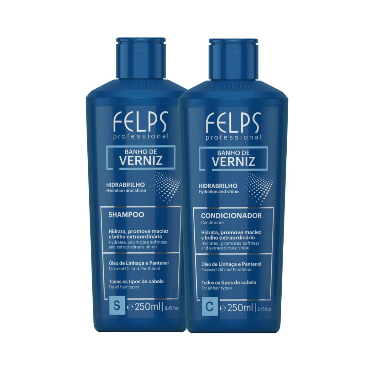 Felps Professional Banho de Verniz Shampoo e Condicionador (2 x 250ml) Felps Professional Banho de Verniz Shampoo e Condicionador (2 x 250ml)