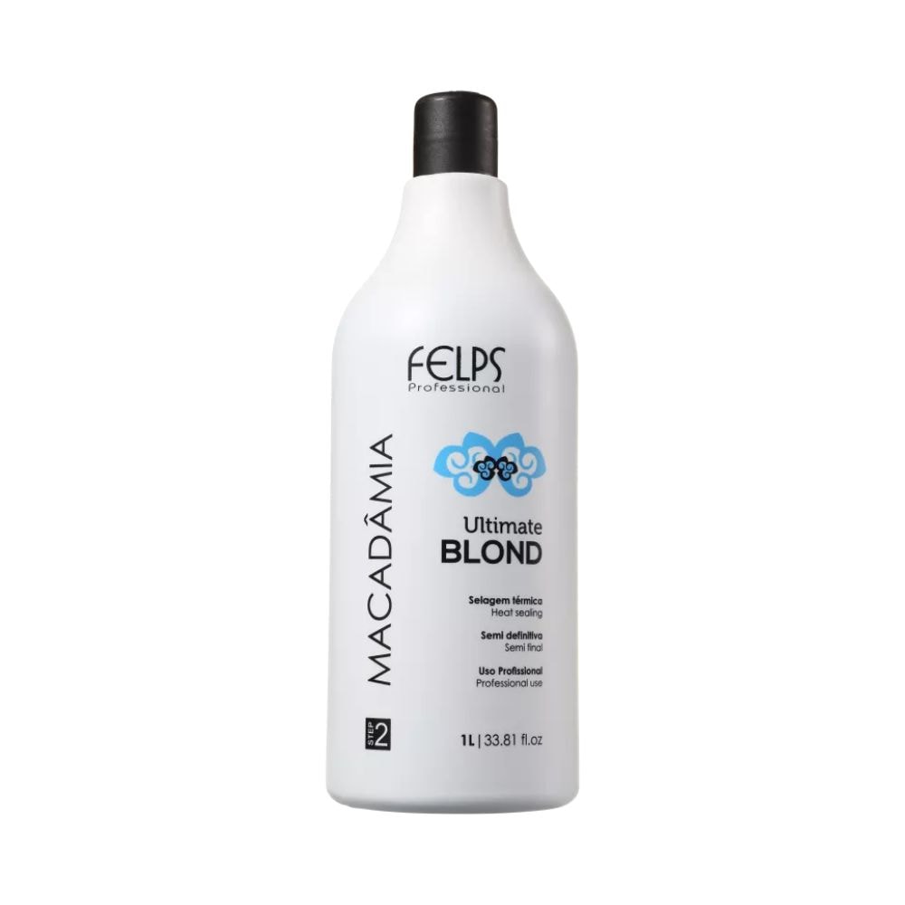 Felps Professional Macadâmia Ultimate Blonde Selagem Térmica 1000ml