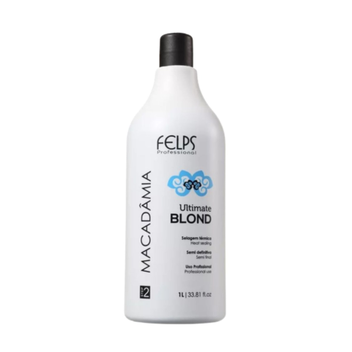 Felps Professional Macadâmia Ultimate Blonde Selagem Térmica 1000ml Felps Professional Macadâmia Ultimate Blonde Selagem Térmica 1000ml