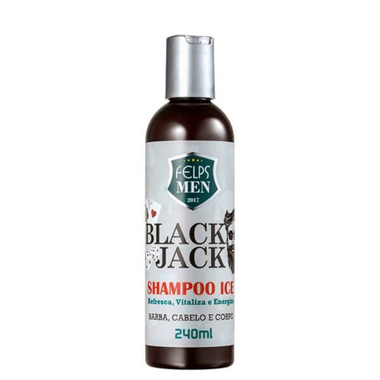 Felps Professional Men Black Jack Shampoo Ice Resfrescante 240ml