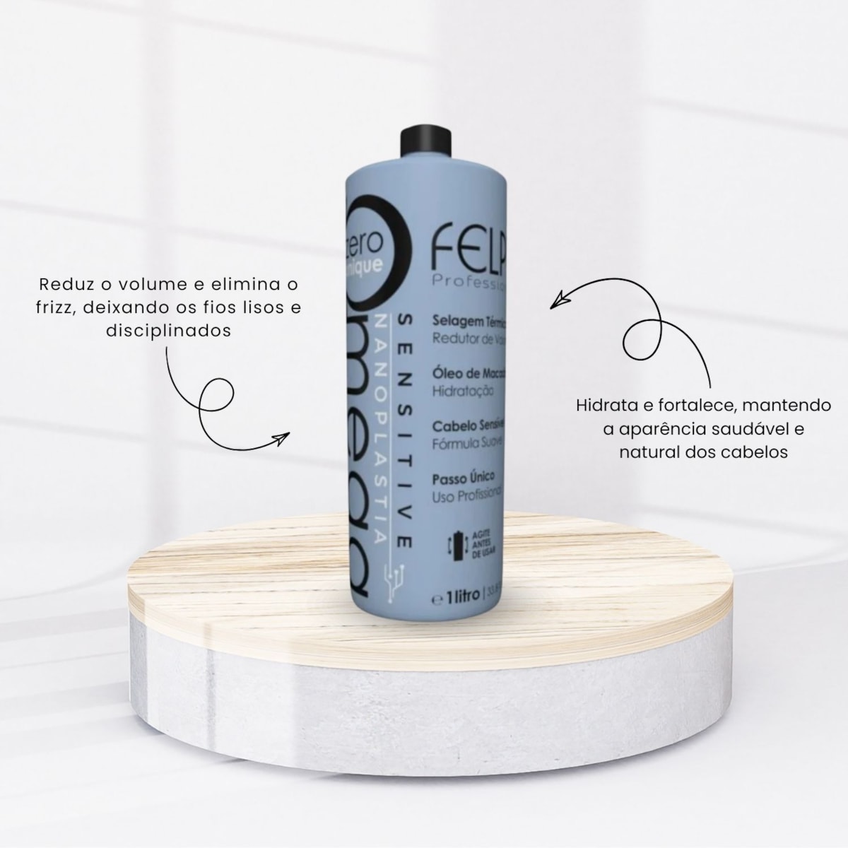 Felps Professional Omega Zero Unique Sensitive - Selagem Térmica 1000ml Felps Professional Omega Zero Unique Sensitive - Selagem Térmica 1000ml