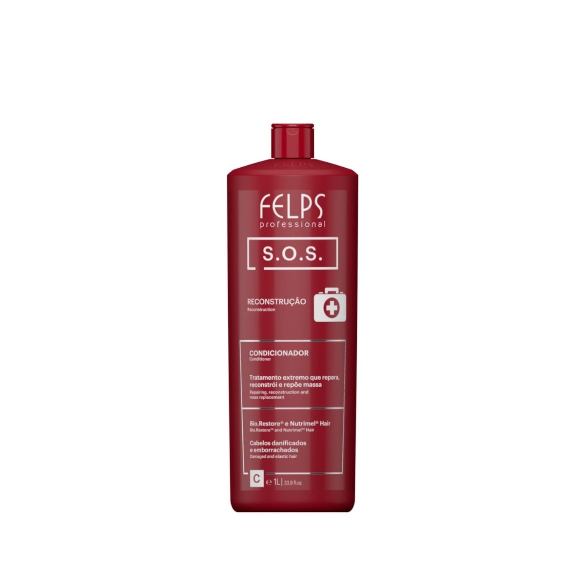Felps Professional S.O.S Recosntrução Condicionador 1L Felps Professional S.O.S Recosntrução Condicionador 1L