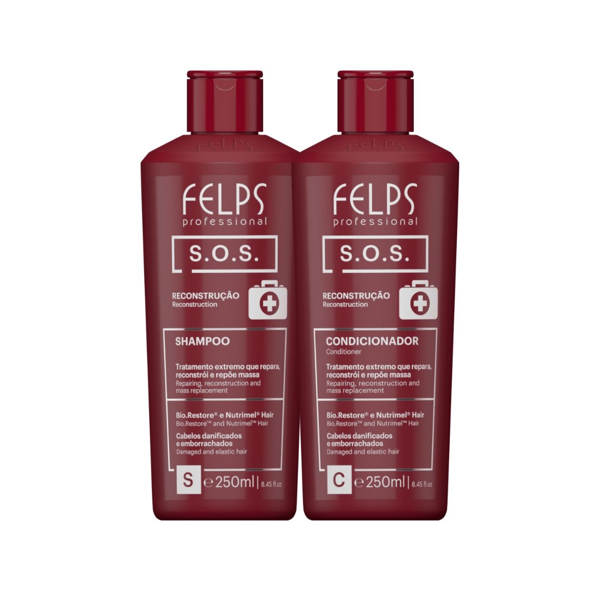 Felps Professional S.O.S Shampoo + Condicionador (2 x 250ml) Felps Professional S.O.S Shampoo + Condicionador (2 x 250ml)