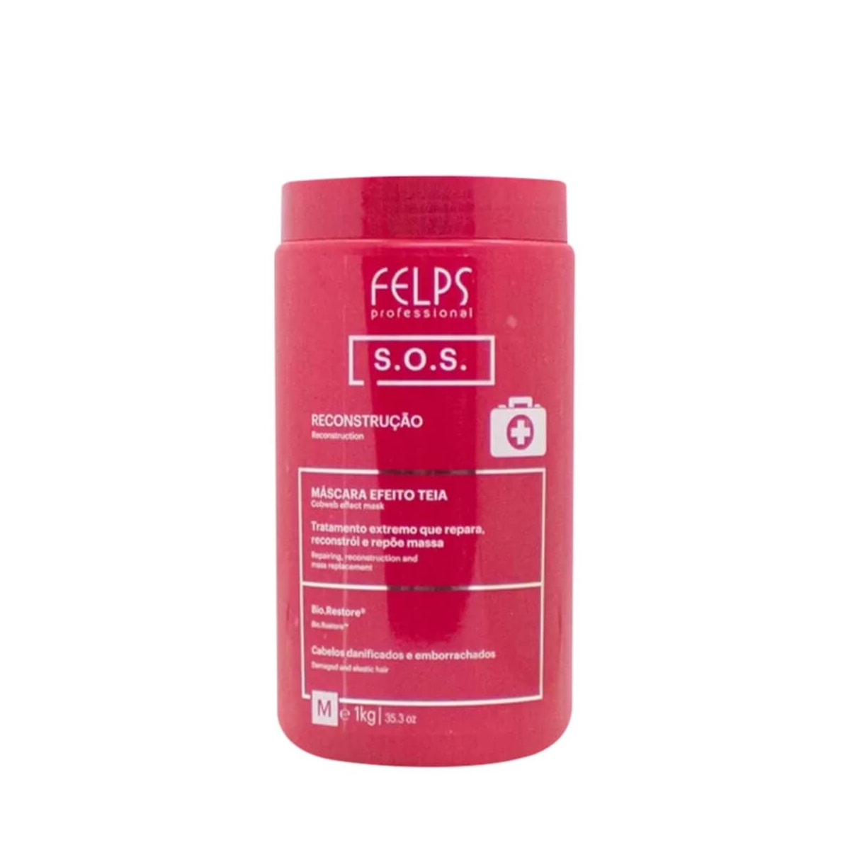 Felps Professional S.O.S Tratamento Máscara de Reconstrução 1000g Felps Professional S.O.S Tratamento Máscara de Reconstrução 1000g
