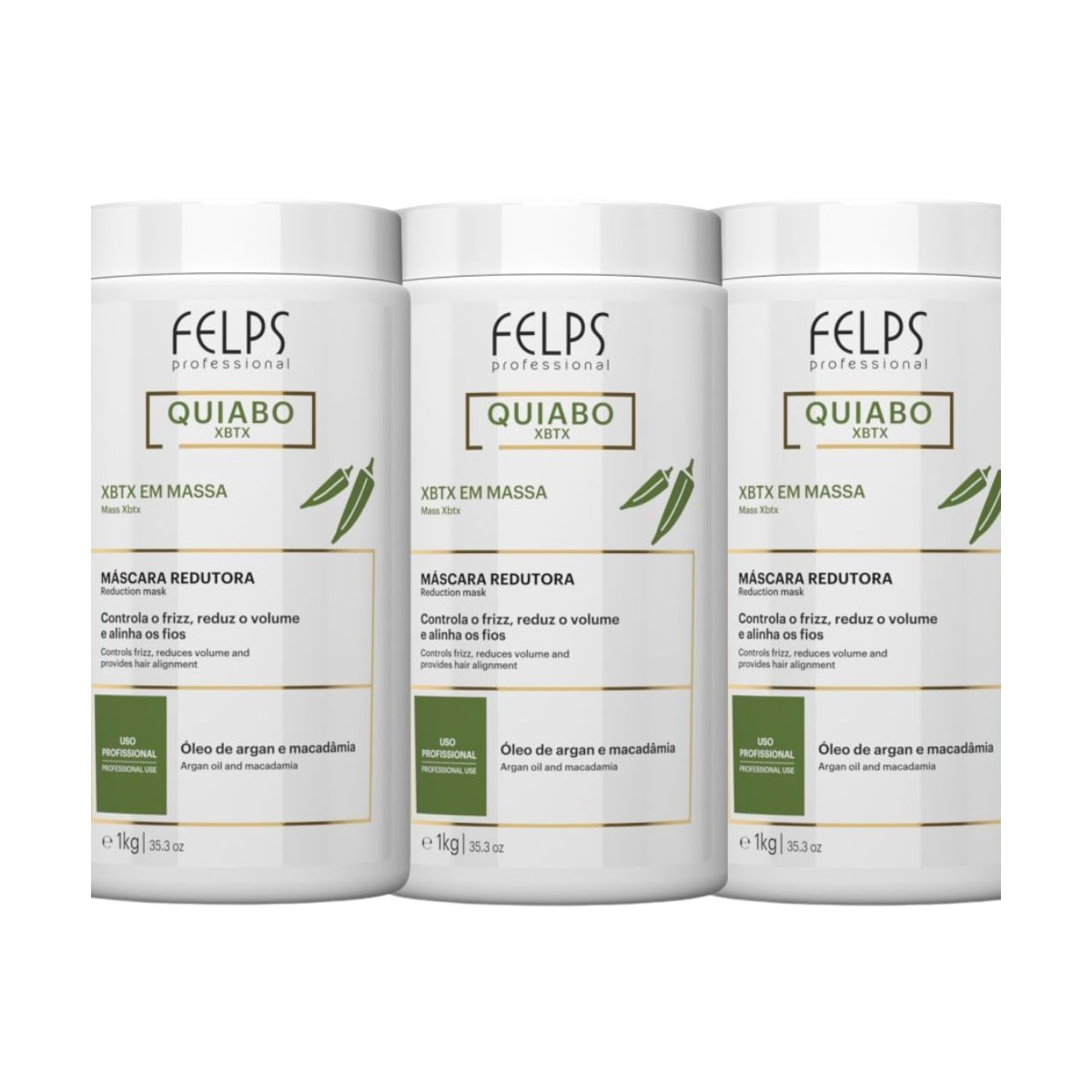 Felps Professional XBTX em Massa - Redutor de Volume (3x1Kg) Felps Professional XBTX em Massa - Redutor de Volume (3x1Kg)
