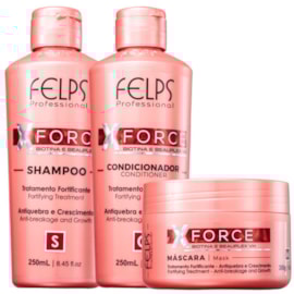 Felps Professional XForce Shampoo 250ml + Condicionador 250ml + Máscara 300g Felps Professional XForce Shampoo 250ml + Condicionador 250ml + Máscara 300g