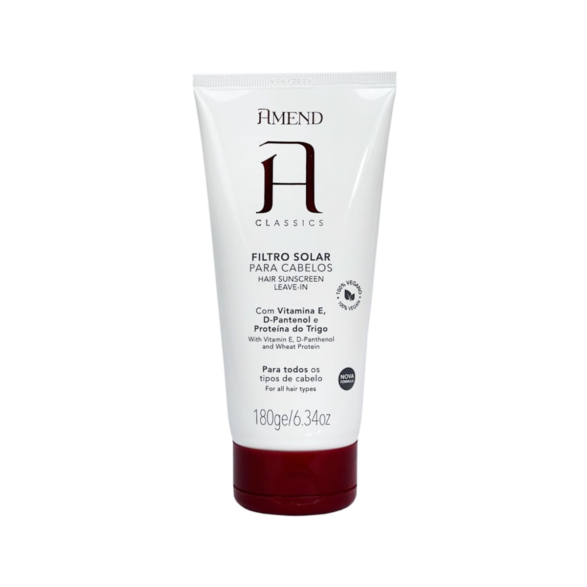 Filtro Solar Capilar Amend Proteção Solar Hidratante cabelos 180 g