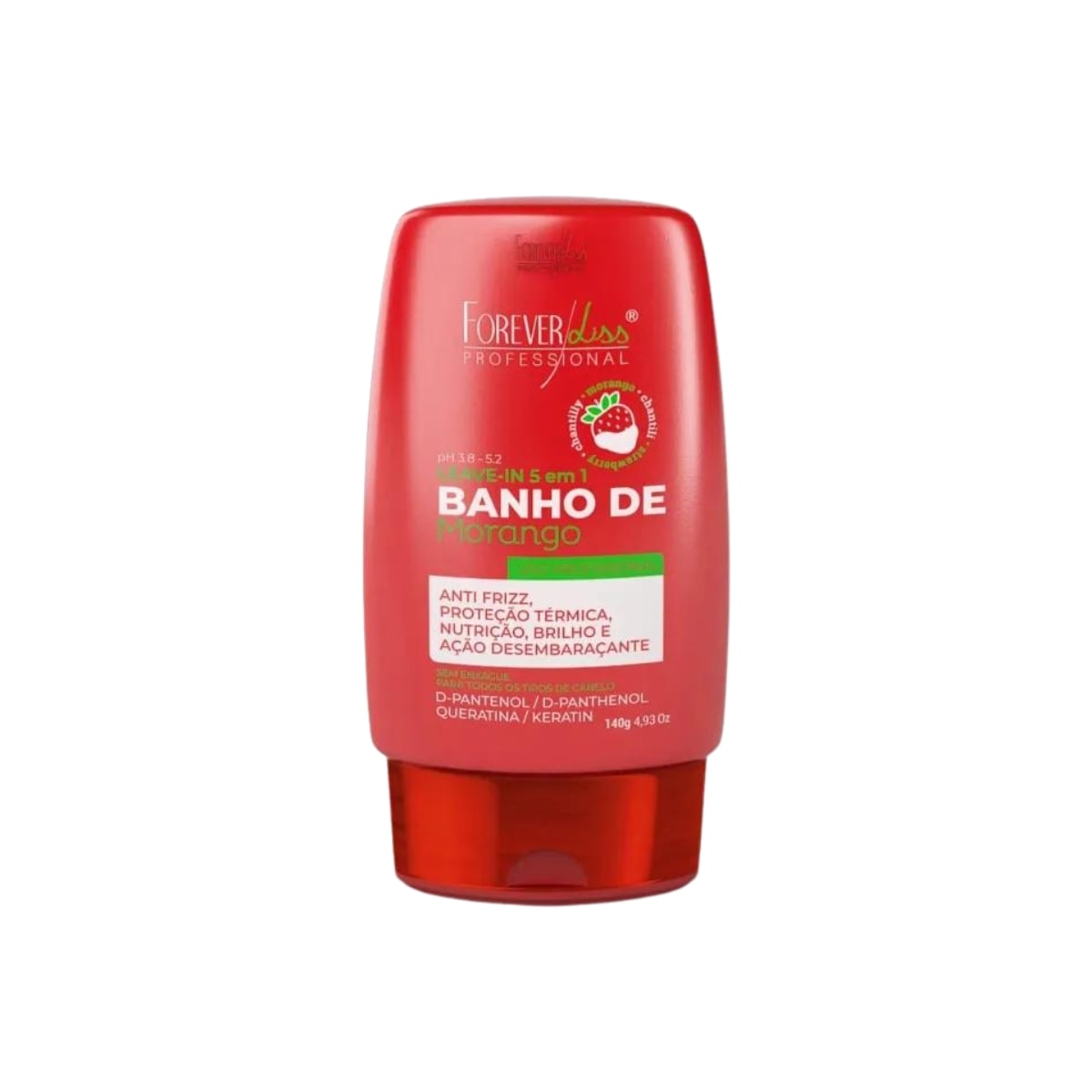 Forever Liss Banho de Morango Leave-In 140g Forever Liss Banho de Morango Leave-In 140g