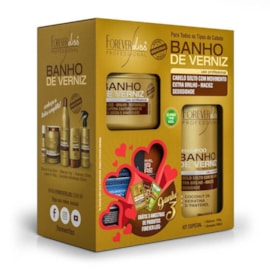 Forever Liss Banho de Verniz Kit Especial Shampoo 300ml + Máscara 250g Forever Liss Banho de Verniz Kit Especial Shampoo 300ml + Máscara 250g