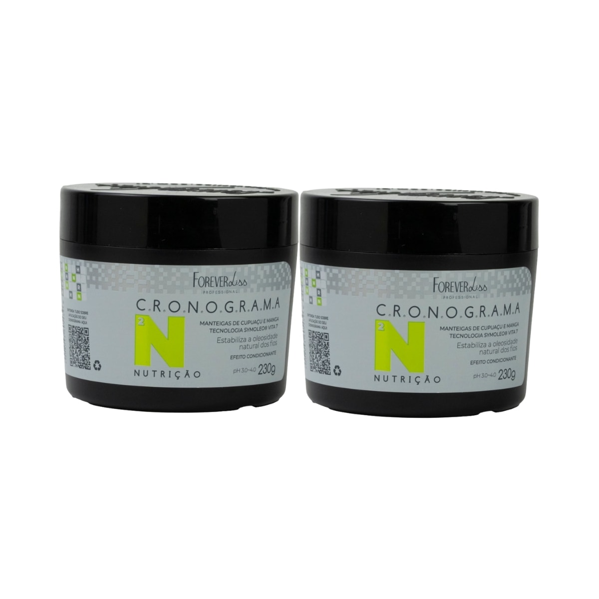 Forever Liss Cronograma Nutricao Kit 2 Máscara 230g