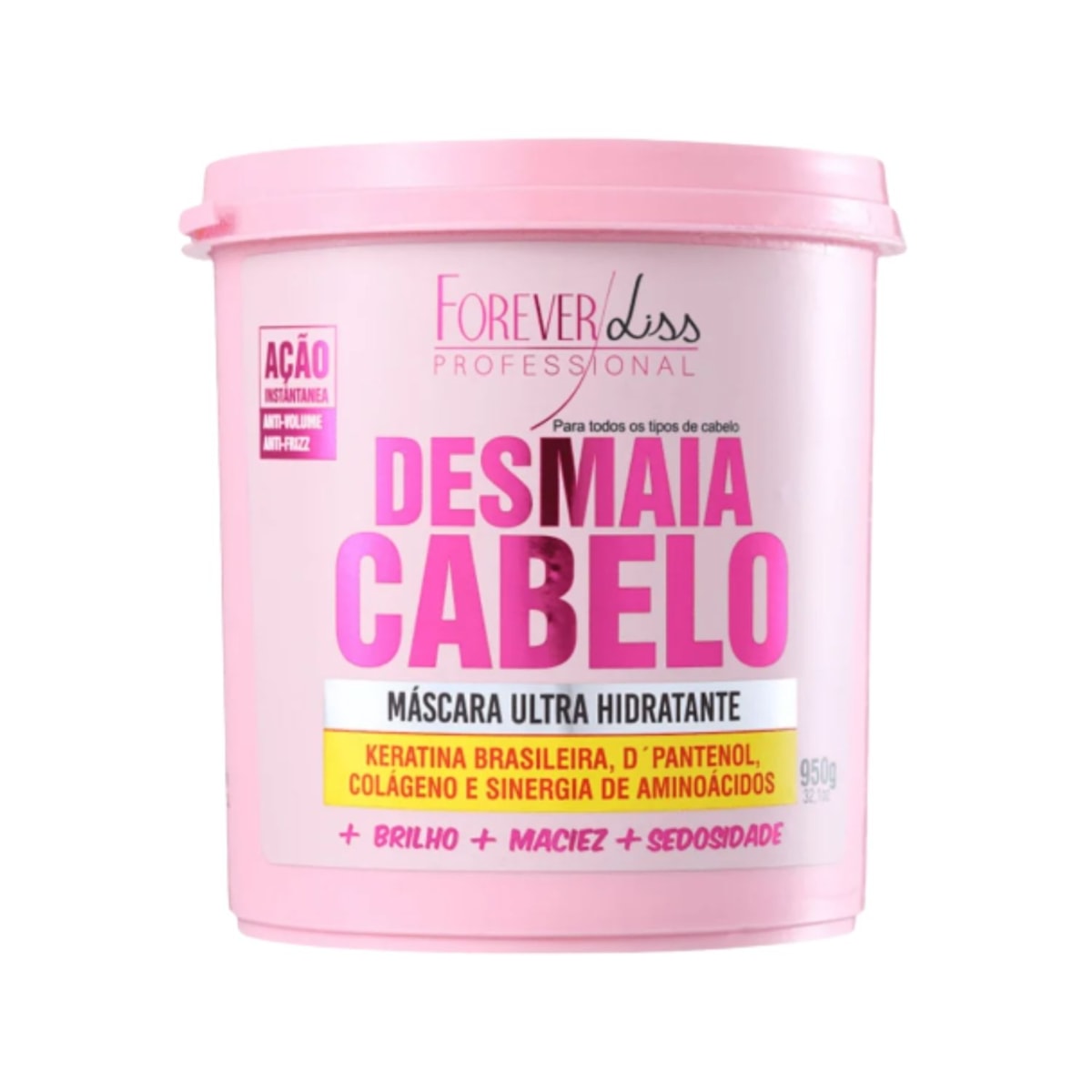 Forever Liss Desmaia Cabelo Máscara Ultra Hidratante 950g Forever Liss Desmaia Cabelo Máscara Ultra Hidratante 950g