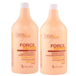 Forever Liss Force Repair Shampoo + Condicionador 1000ml Forever Liss Force Repair Shampoo + Condicionador 1000ml