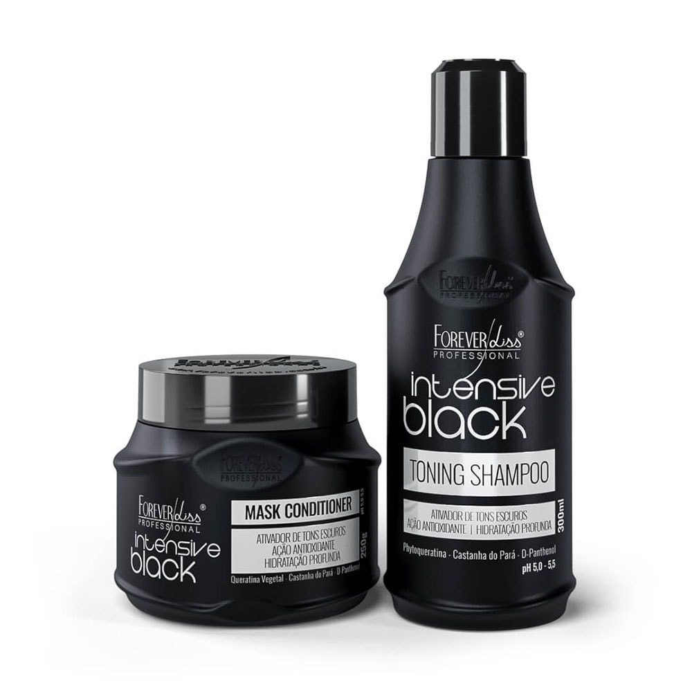 Forever Liss Intensive Black Kit Matizador de Cabelos Pretos