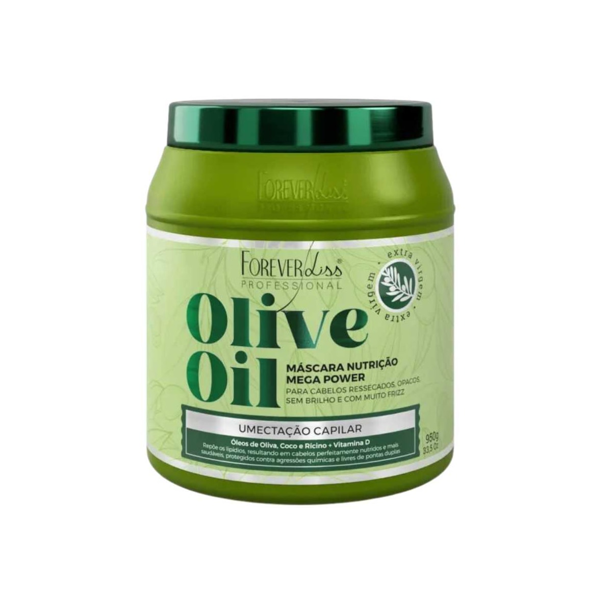 Forever Liss Olive Oil - Máscara De Umectação Capilar 950g Forever Liss Olive Oil - Máscara De Umectação Capilar 950g