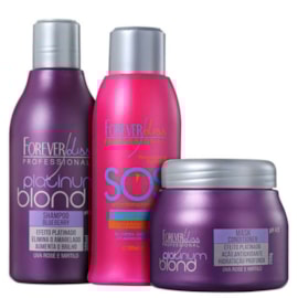 Forever Liss Professional Platinum Blond SOS (3 Produtos)