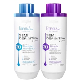 Forever Liss Semi Definitiva Zero Kit Escova 2x900ml Forever Liss Semi Definitiva Zero Kit Escova 2x900ml