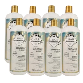 G.Hair Organic Therapy Kit 4 Tratamento Antivolume 1L G.Hair Organic Therapy Kit 4 Tratamento Antivolume 1L