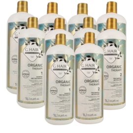 G.Hair Organic Therapy Kit 5 Tratamento Antivolume 1L G.Hair Organic Therapy Kit 5 Tratamento Antivolume 1L