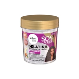 Gelatina Salon Line S.O.S Cachos Manteiga de Karité para Cabelo Cacheado 400 g