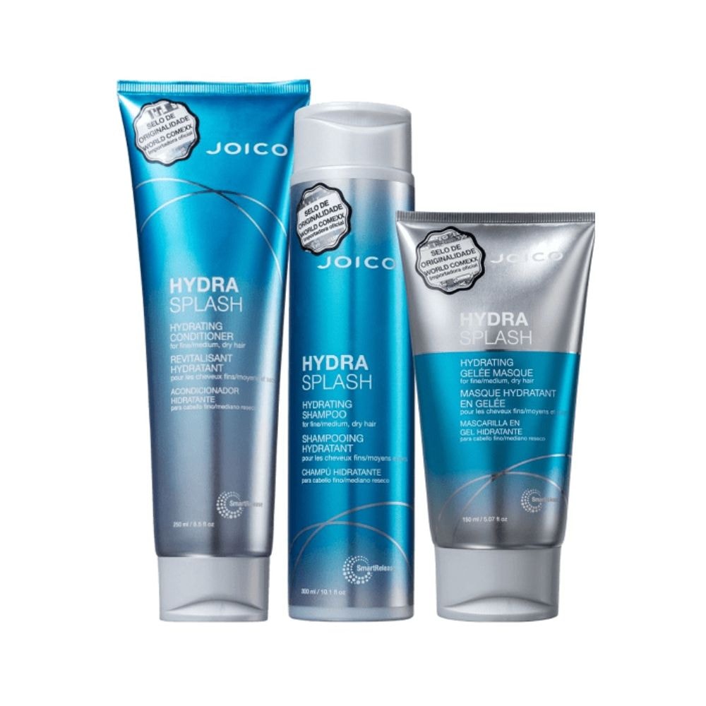 Joico Hydra Splash Smart Release Shampoo 300ml + Condicionador 250ml + Máscara 150ml