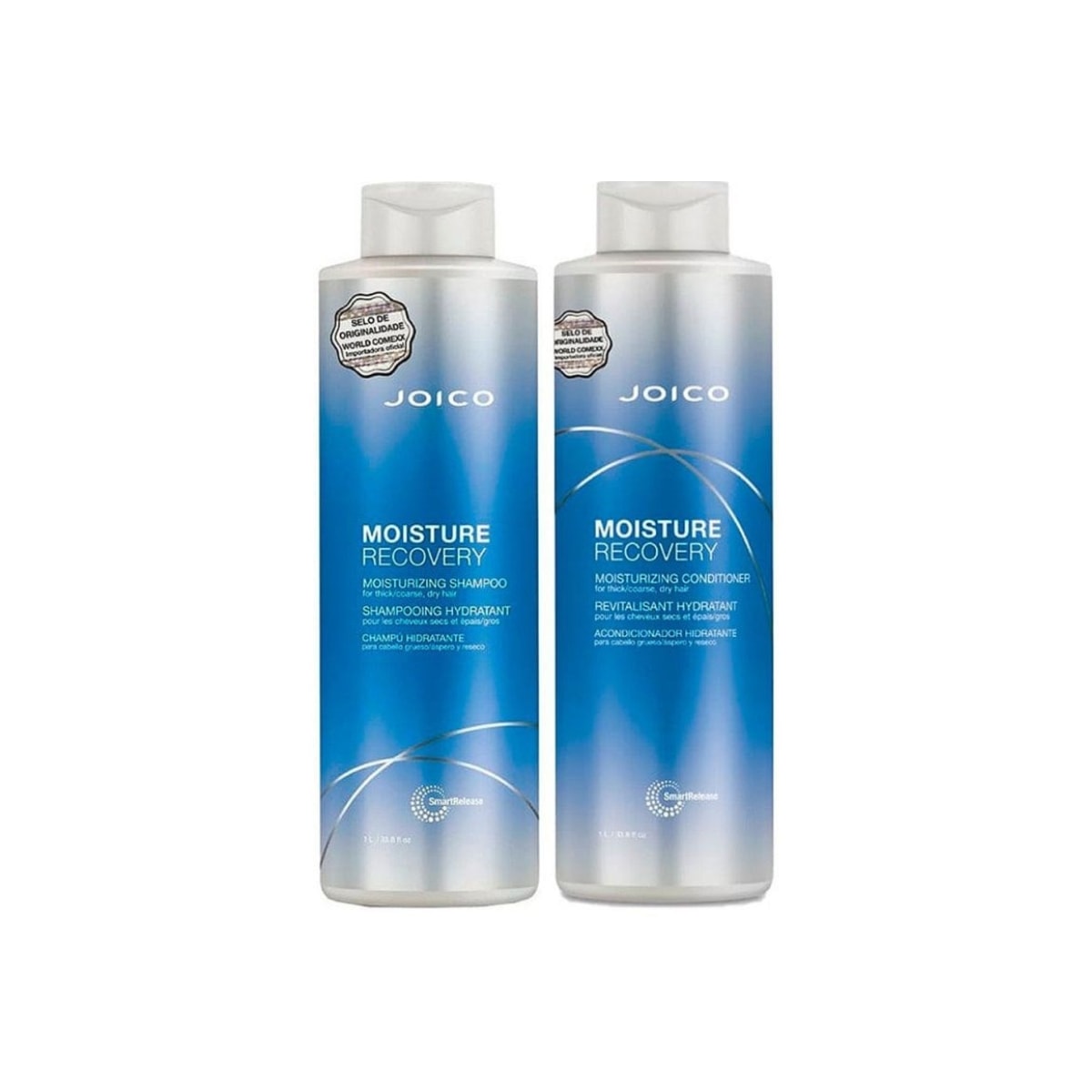 Joico Moisture Recovery Tratamento Smart Release Shampoo 1000ml + Condicionador 1000ml