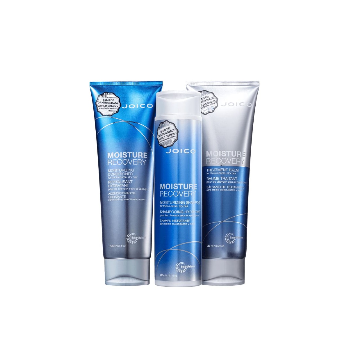 Joico Moisture Recovery Tratamento Smart Release Shampoo + Condicionador + Máscara Joico Moisture Recovery Tratamento Smart Release Shampoo + Condicionador + Máscara