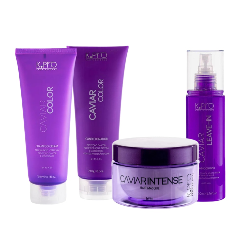 K.Pro Caviar Color Kit Home Care (4 Produtos)
