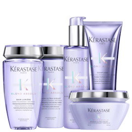 Kérastase Blond Absolu Completo Kit com 5 produtos (2 Shampoo's + Condicionador + Leave-in + Máscara)