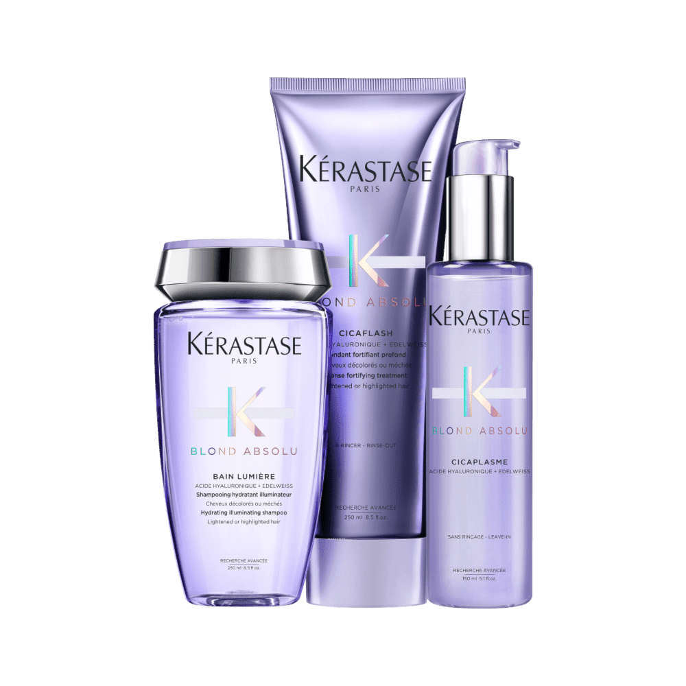 Kérastase Blond Absolu Lumiére Shampoo + Condicionador + Leave-in