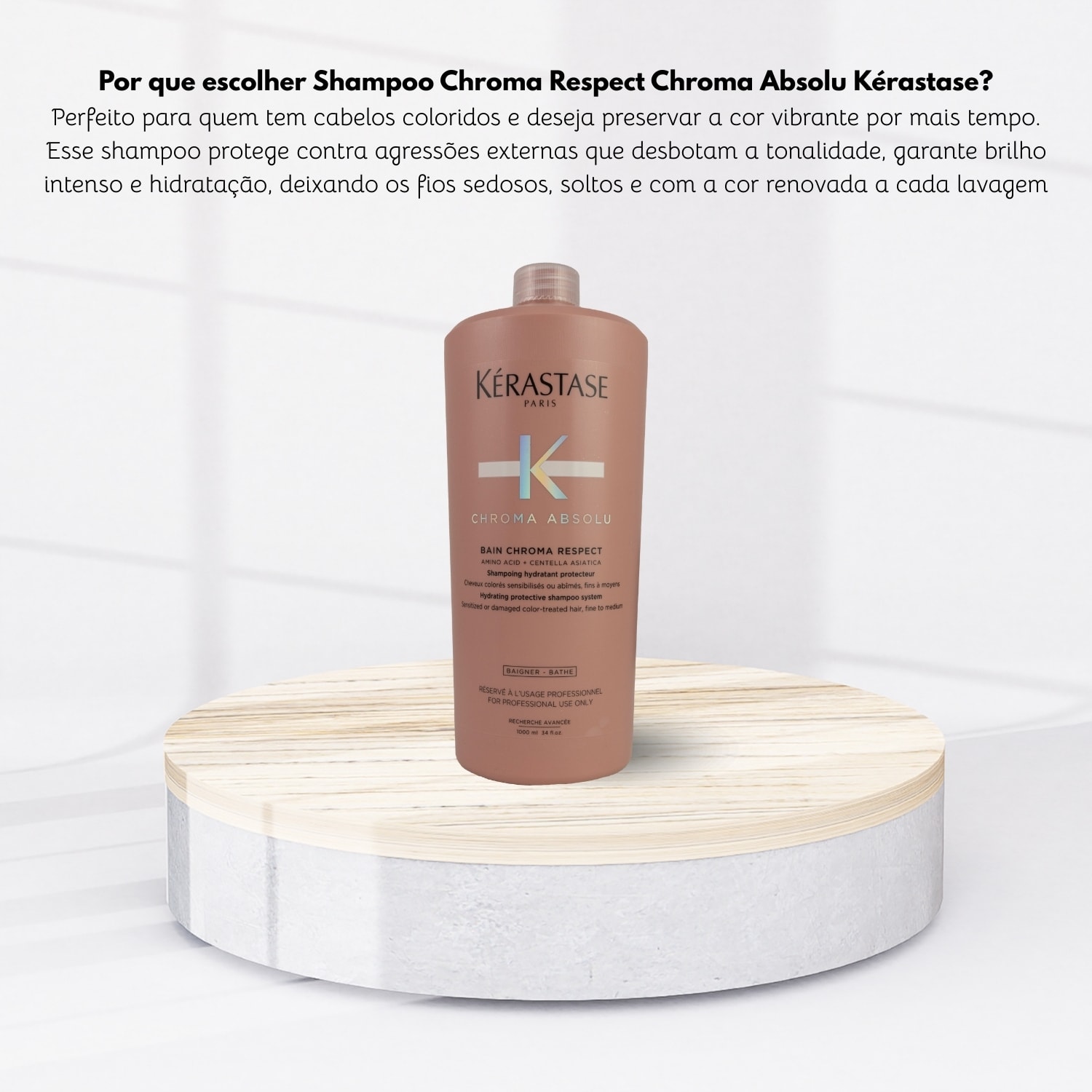 Kérastase Shampoo Chroma Absolu Bain Riche Respect 1L