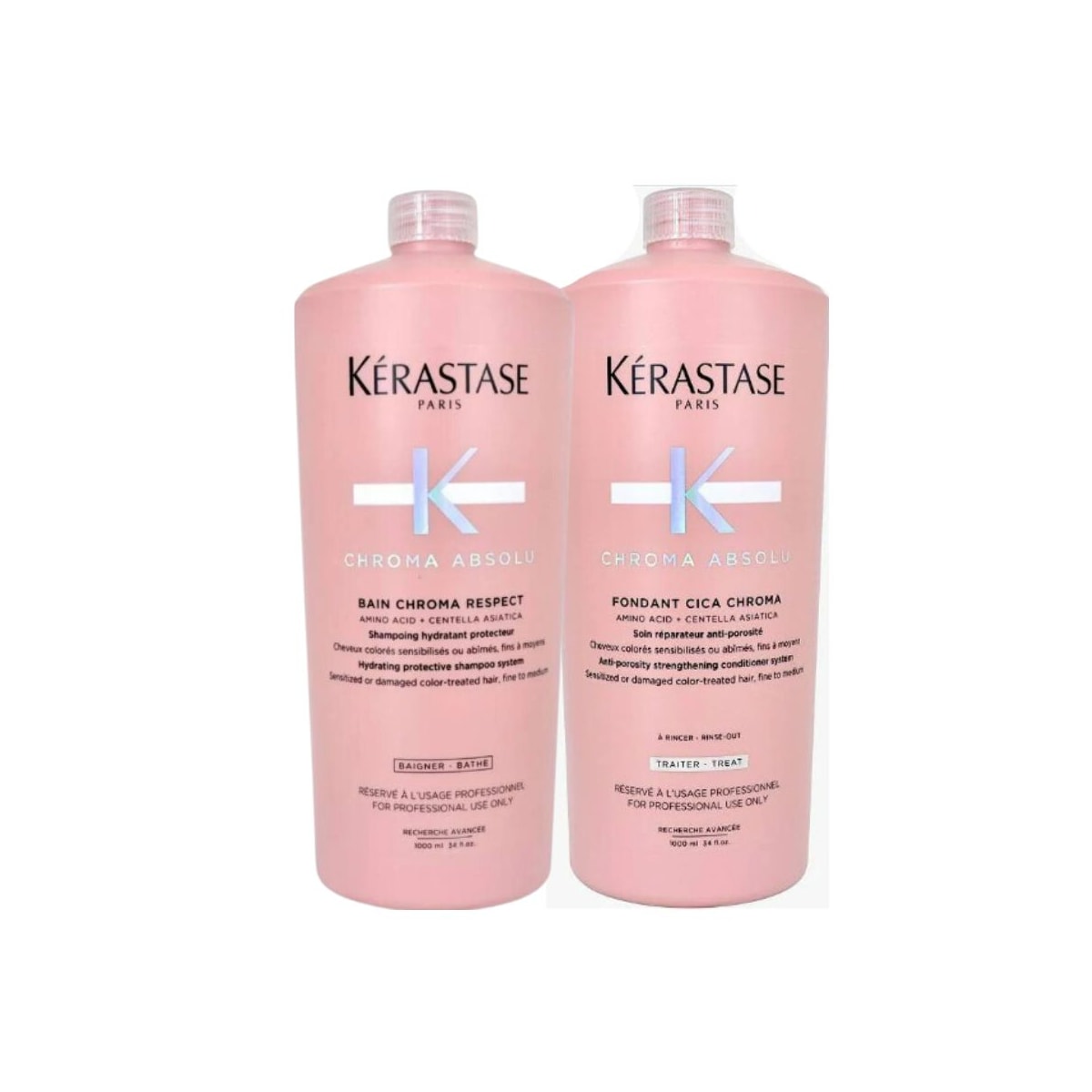 Kerastase Chroma Absolu Shampoo Riche Respect 1000ml + Condicionador 1000ml Kerastase Chroma Absolu Shampoo Riche Respect 1000ml + Condicionador 1000ml