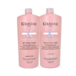 Kerastase Chroma Absolu Shampoo Riche Respect 1000ml + Condicionador 1000ml Kerastase Chroma Absolu Shampoo Riche Respect 1000ml + Condicionador 1000ml