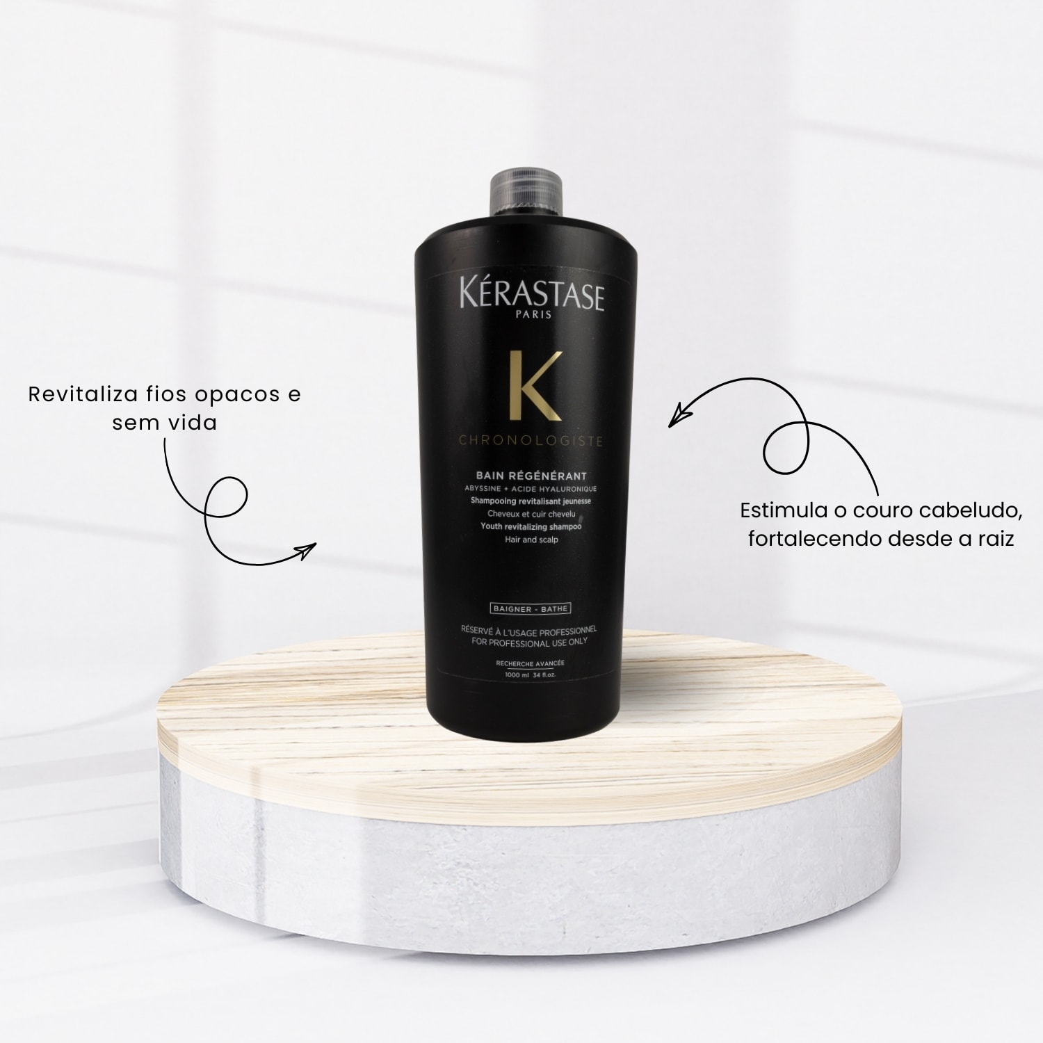 Kerastase Chronologiste Régénérant Shampoo 1000ml + Máscara 500ml