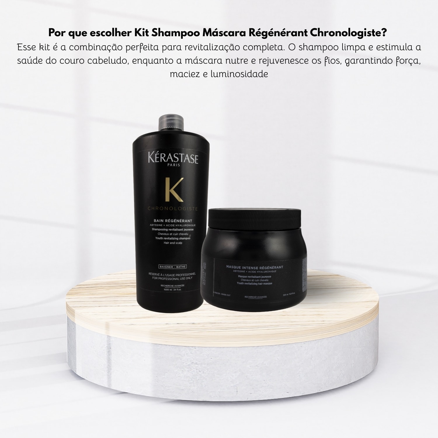 Kerastase Chronologiste Régénérant Shampoo 1000ml + Máscara 500ml