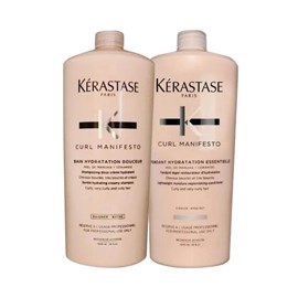 Kérastase Curl Manifesto Shampoo 1000ml + Condicionador 1000ml