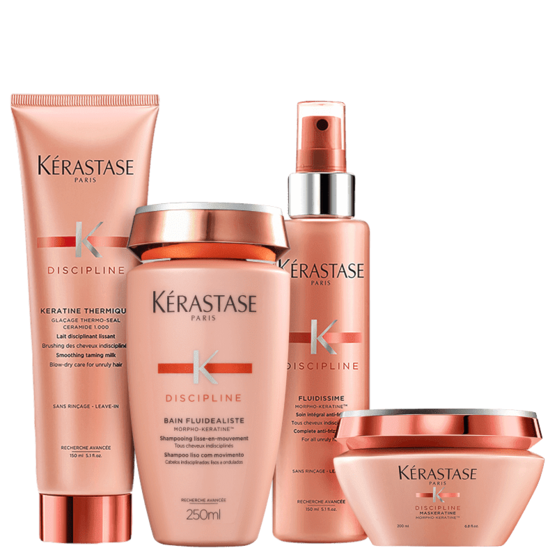 Shampoo + Máscara + 2 Leave-in Kérastase Discipline