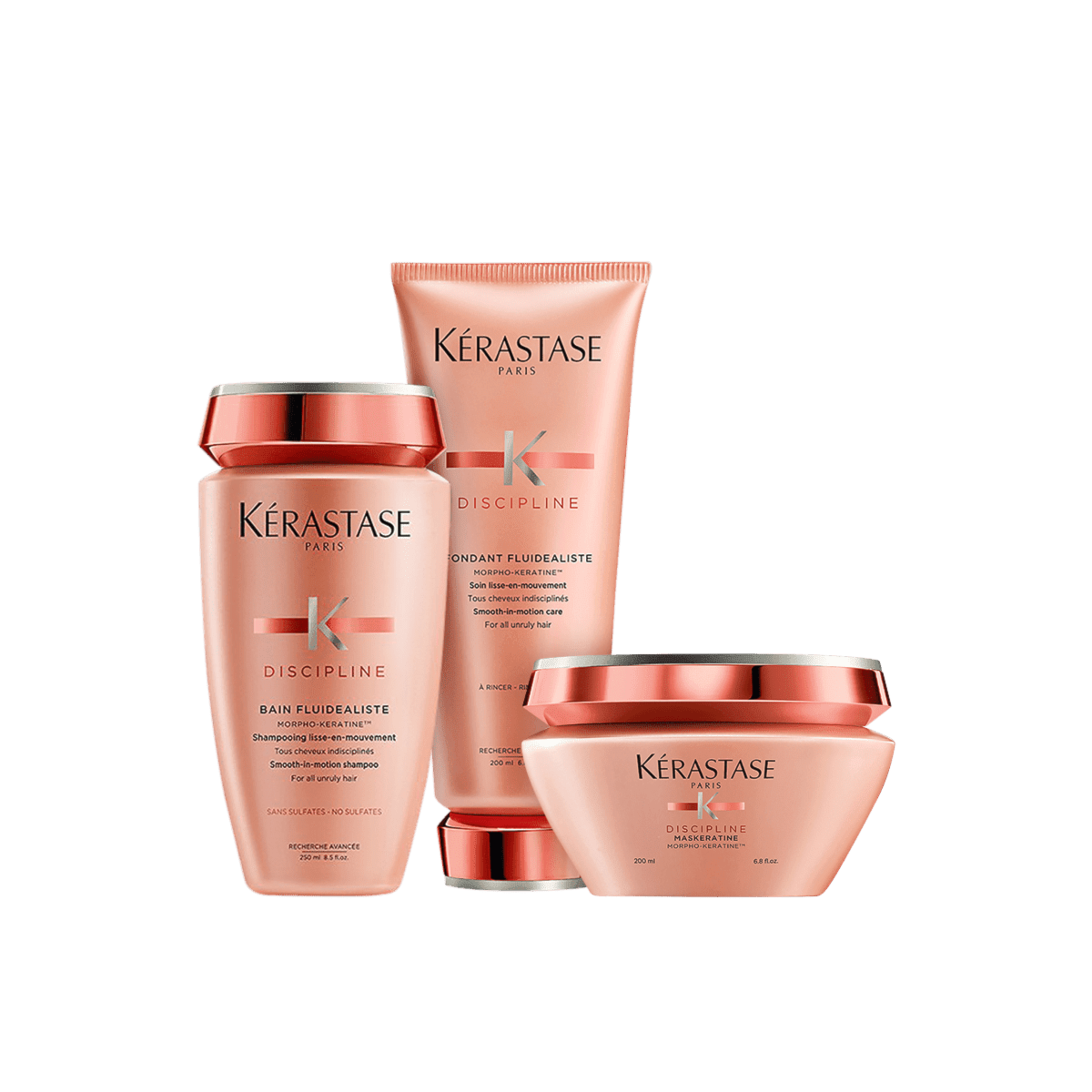Kérastase Discipline Shampoo 250ml + Condicionador 200ml + Máscara Maskeratine 200ml Kérastase Discipline Shampoo 250ml + Condicionador 200ml + Máscara Maskeratine 200ml