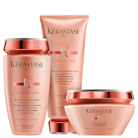 Kérastase Discipline Shampoo 250ml + Condicionador 200ml + Máscara Maskeratine 200ml Kérastase Discipline Shampoo 250ml + Condicionador 200ml + Máscara Maskeratine 200ml