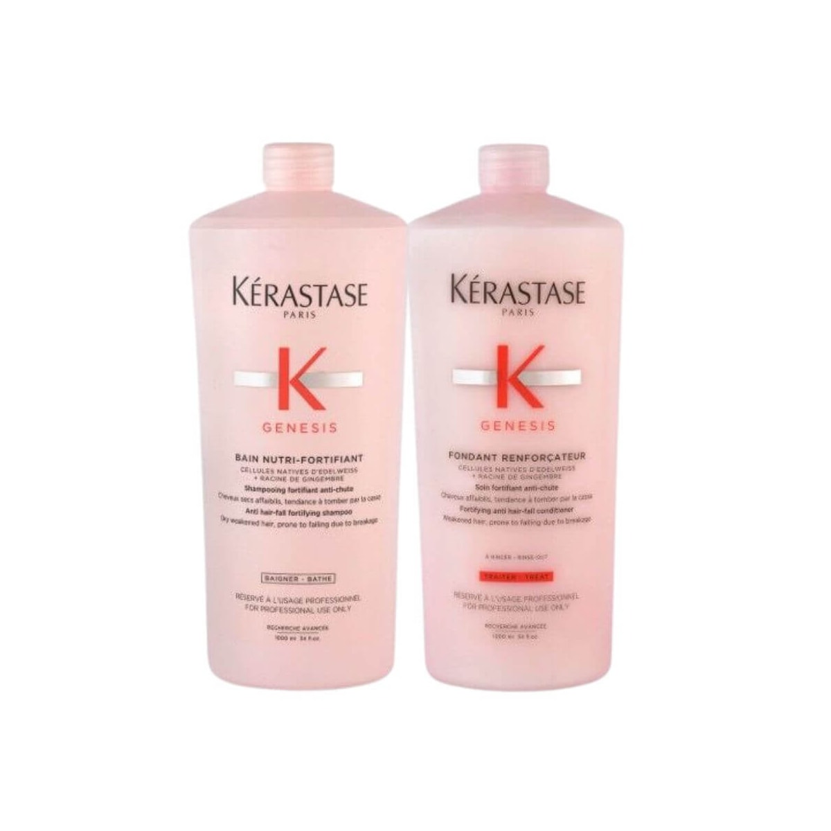 Kérastase Genesi Nutri Fortifiant Shampoo 1000ml + Condicionador Renforcateur 1000ml