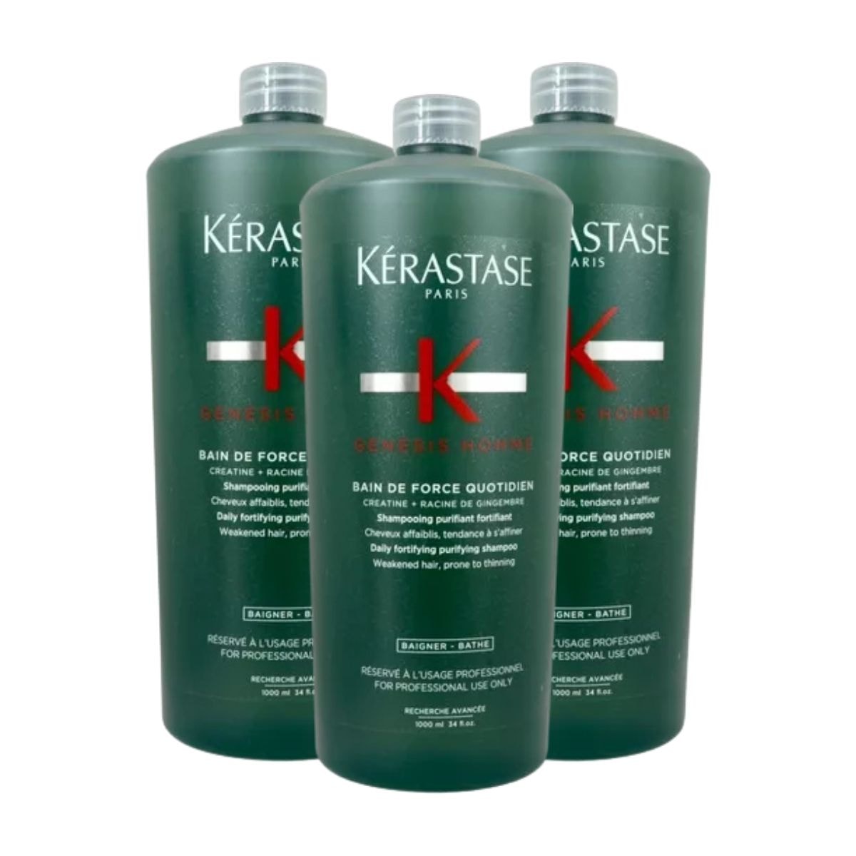 Kérastase Genesis Homme Bain Force Kit 3 Shampoo 1L Kérastase Genesis Homme Bain Force Kit 3 Shampoo 1L