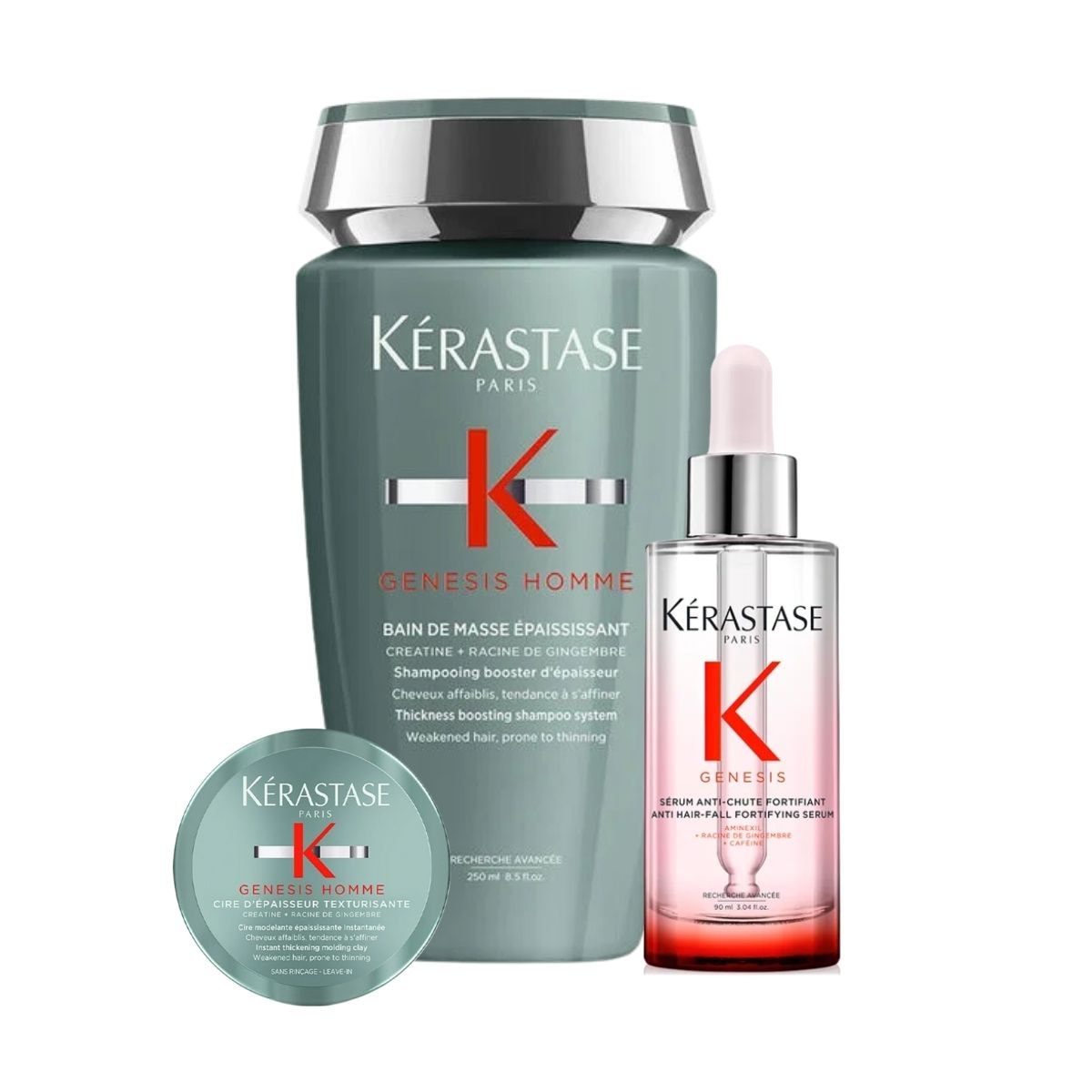 Kérastase Genesis Homme Kit Bain Masse (3 Produtos) Kérastase Genesis Homme Kit Bain Masse (3 Produtos)