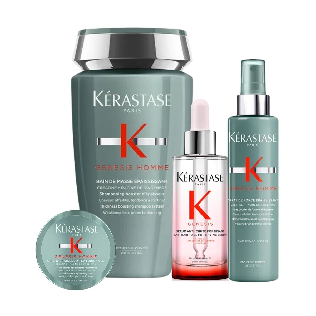 Kérastase Genesis Homme Kit Bain Masse (4 Produtos) Kérastase Genesis Homme Kit Bain Masse (4 Produtos)
