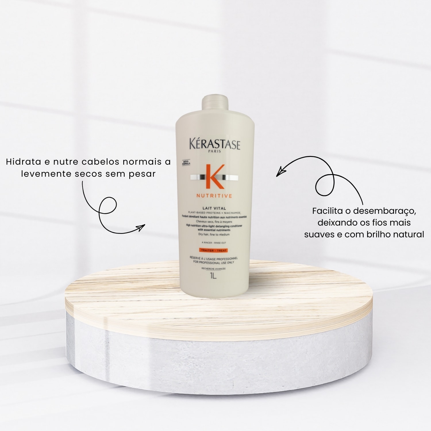 Kérastase Nutritive Lait Vital Condicionador 1000ml - Doce Beleza