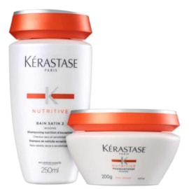 Kérastase Nutritive  Masquintense Grossos Satin 2 - Shampoo 250ml + Máscara 200ml