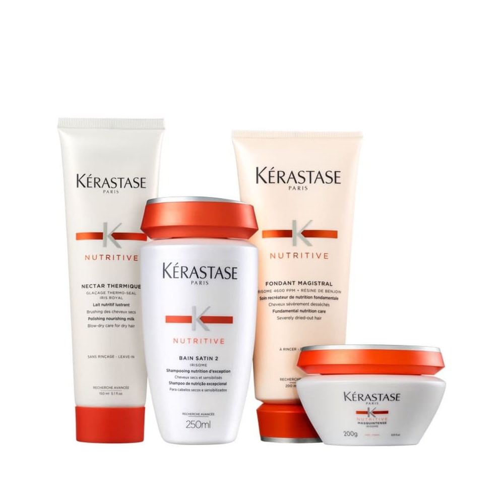 Kérastase Nutritive Nectar Kit (Shampoo + Condicionador + Máscara + Leave-in)