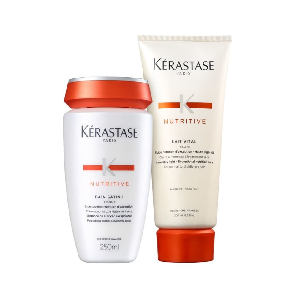 Kérastase Nutritive Satin 1 - Shampoo 250ml +  Lait Vital 200ml