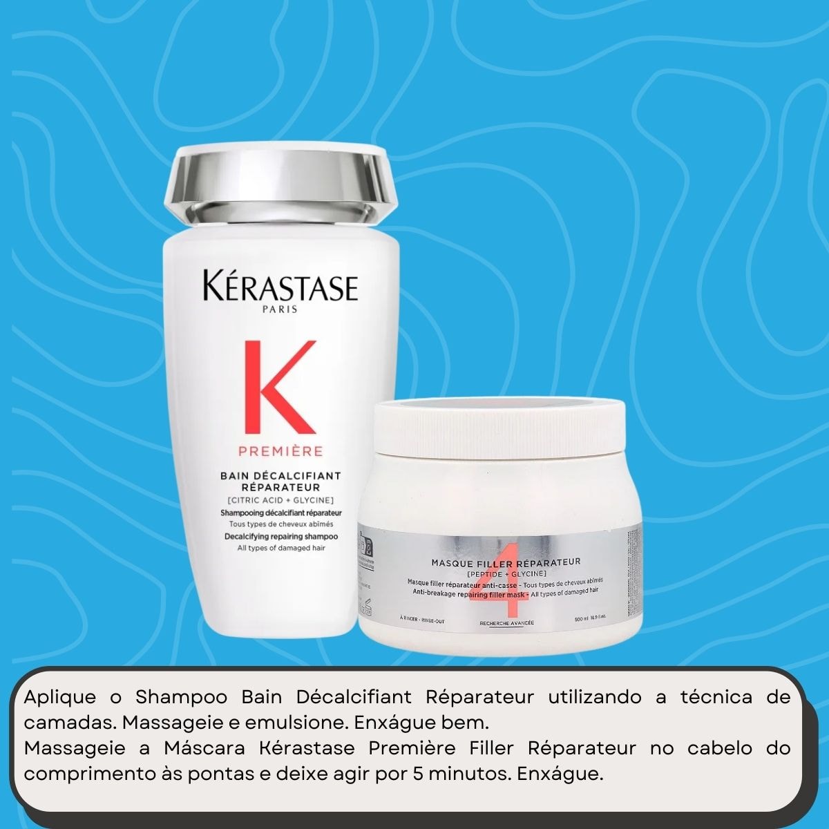 Kérastase Première Kit Shampoo 250ml e Máscara 500ml - Doce Beleza